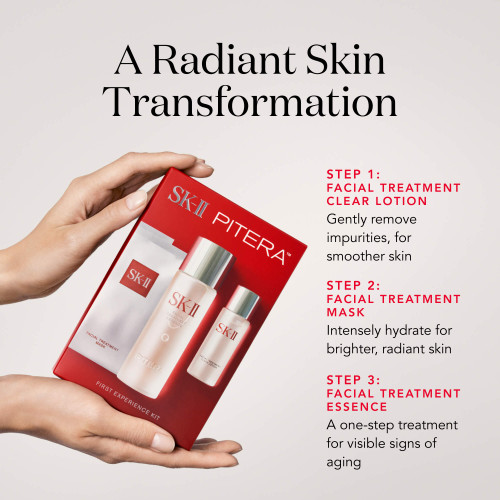 SK-II PITERA™ First Experience Kit: Skincare Starter set with facial treatment essence, clear lotion, and a mask slider7
