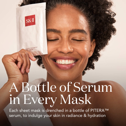 SK-II Facial Treatment Mask: Skin care sheet serum mask for dullness, dryness, and uneven skin tone slider2