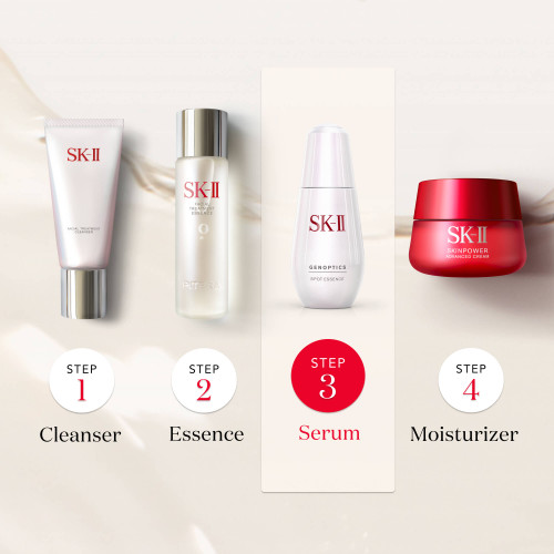 SK-II GenOptics Spot Essence helps to remove dark spots caused by the sun to brighten your skin slide2