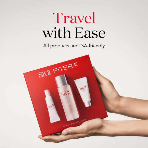 SK-II PITERA™ Ultimate Aura Essentials Kit is a 3-step brightenting skin care routine slide2