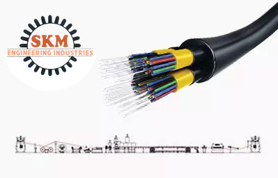 Sheathing lines for Optical fibre cables